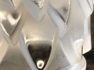 Lalique Crystal Eagle Head Tete d ' Aigle Car Mascot Hood Ornament Paperweight 7