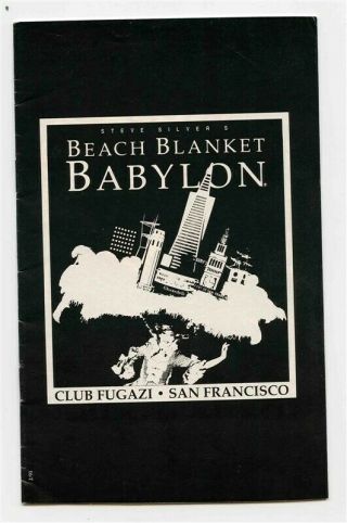 Beach Blanket Babylon Program Club Fugazi San Francisco 1991