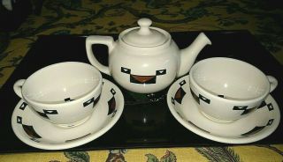 Ahwahnee Hotel Sterling China Teapot Set Yosemite Natl Park On Hold For Windy