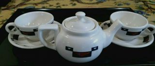 Ahwahnee Hotel Sterling China TEAPOT SET Yosemite Natl Park ON HOLD FOR WINDY 2