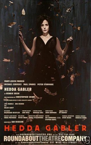 Hedda Gabler Broadway Window Card - Mary Louise Parker