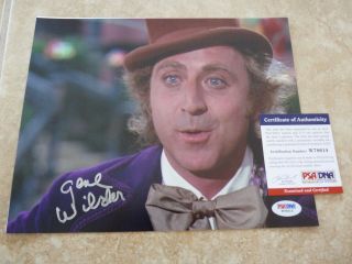 Gene Wilder Willy Wonka Signed Autographed 8x10 Photo Psa Certified 4