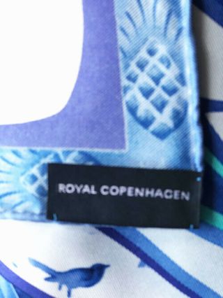 VERY RARE UNIQUE Royal Copenhagen SILK SCARF 1908 - 2008,  Denmark 5