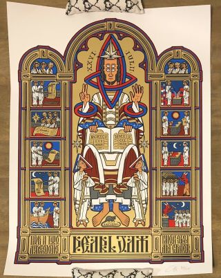 Pearl Jam Ames Live In Two Dimensions Show Haight Street Center Poster Art Print