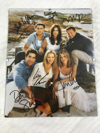 Friends Cast Hand Signed 8x10 Autographs By All 6 With