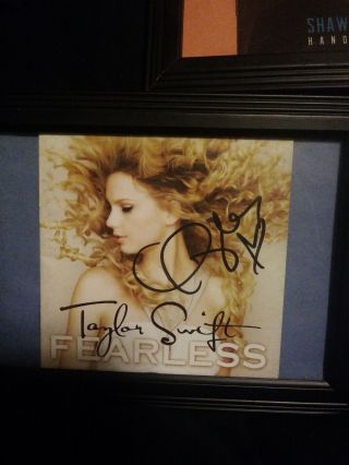 TAYLOR SWIFT SHAWN MENDES AUTOGRAPHED 