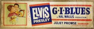 G I Blues Elvis Presley Juliet Prowse 1960 24x82 Movie Poster Banner
