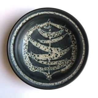 Harrison Mcintosh Studio Pottery Bowl Mcm Modern Decorated Ceramic