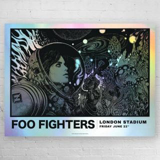 Richey Beckett | Foo Fighters | Foil Variant Poster London Stadium England X/25