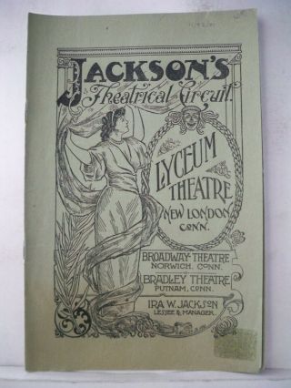 The Chaperons Playbill Eva Tanguay / Marie Cahill Tryout London Ct 1901