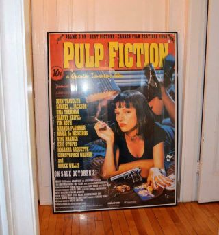 1994 Pulp Fiction By Quentin Tarantino Movie Poster Huge 55” X 40” Rare