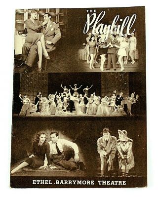 Gene Kelly Van Johnson Pal Joey Playbill June Havoc 1941 Ethel Barrymore Theatre