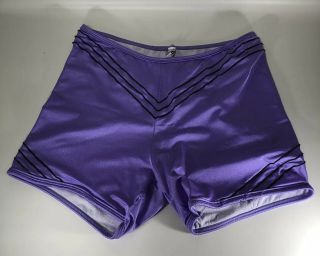 Elton John Personally Owned & Worn Purple Stretch Shorts