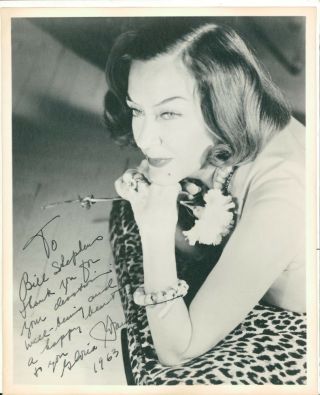 Gloria Swanson (vintage,  Inscribed) Signed Photo