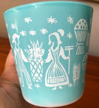 Vintage Pyrex 1410 10 Oz Mug In Rare Butterprint Pattern Very Htf