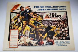 Framed Alamo Half Sheet John Wayne Western Color Movie Poster