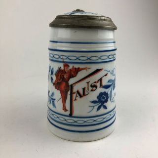 Pre - Pro Faust St Louis Advertising Ab Connection Lithophane German Beer Stein