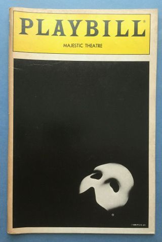 The Phantom Of The Opera Playbill (feb 1988) Michael Crawford,  Sarah Brightman