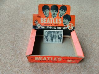 The Beatles Bubble Gum Cards Shop Counter Display Box.  A&bc Gum Uk 1964.