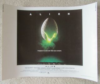 Alien 1979 Hlf Sht Movie Poster Rld Ridley Scott Nm