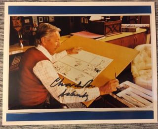 Charles M Schulz Peanuts Hand Signed Autographed 8 X10 Photo W/coa
