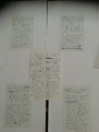 Marc Bolan Hand Written Page 4