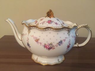 Royal Crown Derby Royal Antoinette Tea Pot