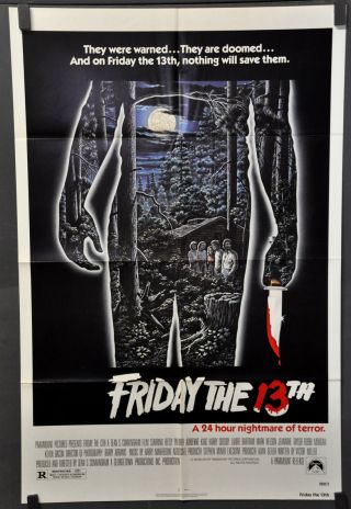 Friday The 13th 1980 27x41 1 - Sheet Movie Poster Betsy Palmer