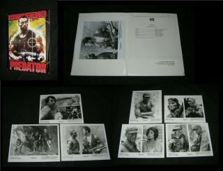 Predator Press Kit 7 Stills 10 Pages Schwarzenegger Ventura Weathers
