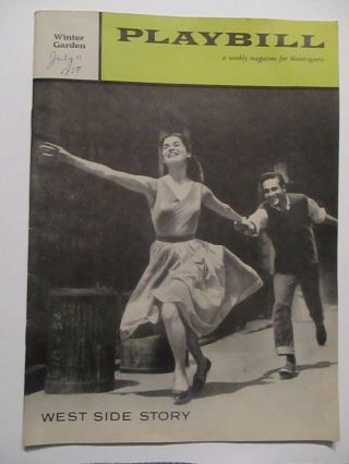 West Side Story 1958 Playbill Winter Garden Theatre