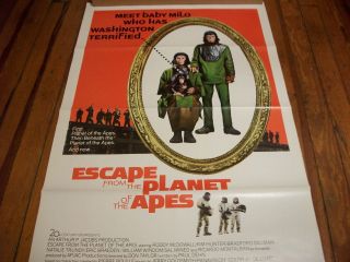 Escape From The Planet Of The Apes Poster 1971 [tri - Fold]