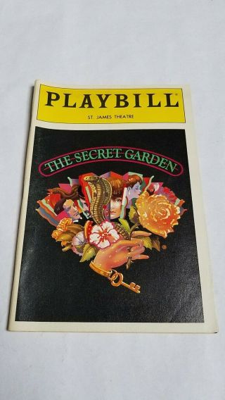 Vintage Broadway Playbill 136 - The Secret Garden Daisy Egan St James Theatre