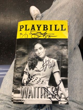 Waitress Playbill Closing Night Signed By Colleen Ballinger,  Todrick Hall & More