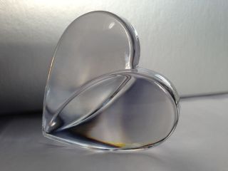 Crystal STEUBEN Art Glass LOVING HEART Paperweight LOVE Cupid Gift 2