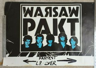 Warsaw Pakt Needletime Poster - Lucas Fox Motorhead Pink Fairies