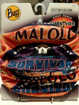 Survivor Ghost Island Orange Malolo Tribe Buff Bnwt