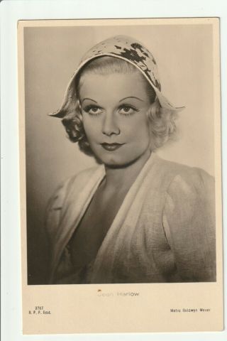 Jean Harlow 1930s Photo Postcard