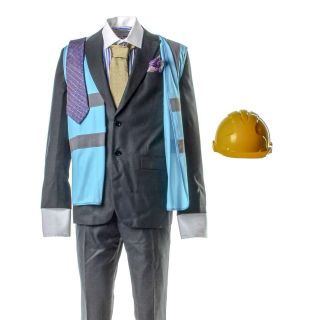 Fwaaf Andrew Alex Jennings Screen Worn Suit Vest Shirt Tie Set & Helmet Ep 107