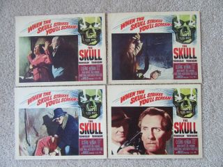 SKULL 1965 SET OF 8LC ' s 11X14 PETER CUSHING CHRISTOPHER LEE EX 2