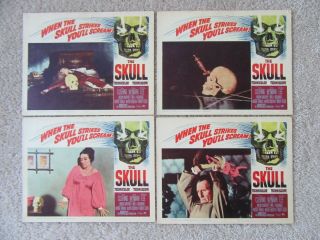 SKULL 1965 SET OF 8LC ' s 11X14 PETER CUSHING CHRISTOPHER LEE EX 5