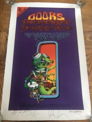 Doors Family Dog Fd - D18 Signed Poster Rick Griffin