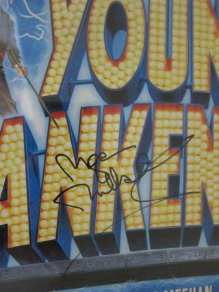 Mel Brooks Young Frankenstein the Musical Poster Signed by Megan Mullally 14x22 3