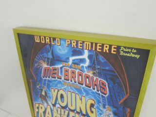 Mel Brooks Young Frankenstein the Musical Poster Signed by Megan Mullally 14x22 5