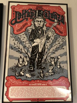 Lollapalooza 2007 Ames Brothers Print Poster Chicago Pearl Jam Signed Numbered