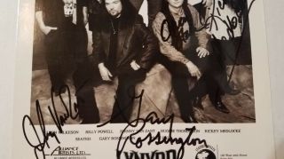 Lynyrd Skynyrd Signed Press Release Photo from 1997 4