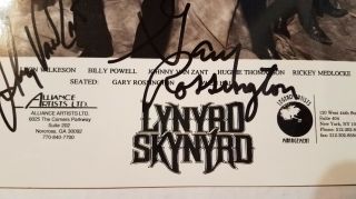 Lynyrd Skynyrd Signed Press Release Photo from 1997 5