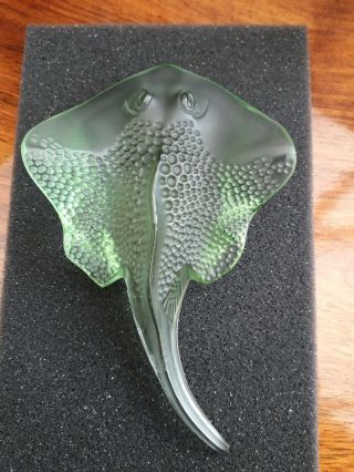 Rare Stingray Figure Light Green,  Raie Manta Ray Not Fish 10021300 Bnib