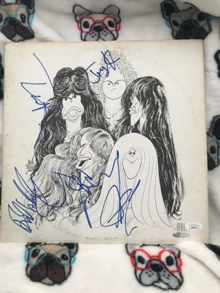 Aerosmith Lp Signed By Tyler,  Perry,  Whitford,  Kramer And Hamilton Jsa