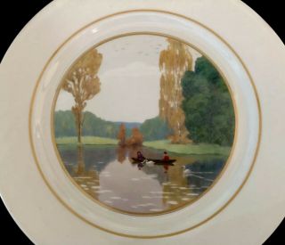 Antique meissen porcelain Art Nouveau Style Swans Lake Absolutely 3