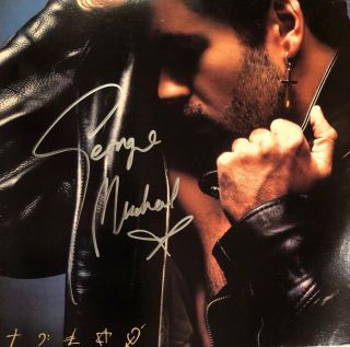 George Michael Faith Lp Originally Autographed By George Michael (rip)